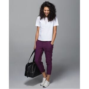 Lululemon Street To Studio Pant II Plum Cropped Pants Size 4